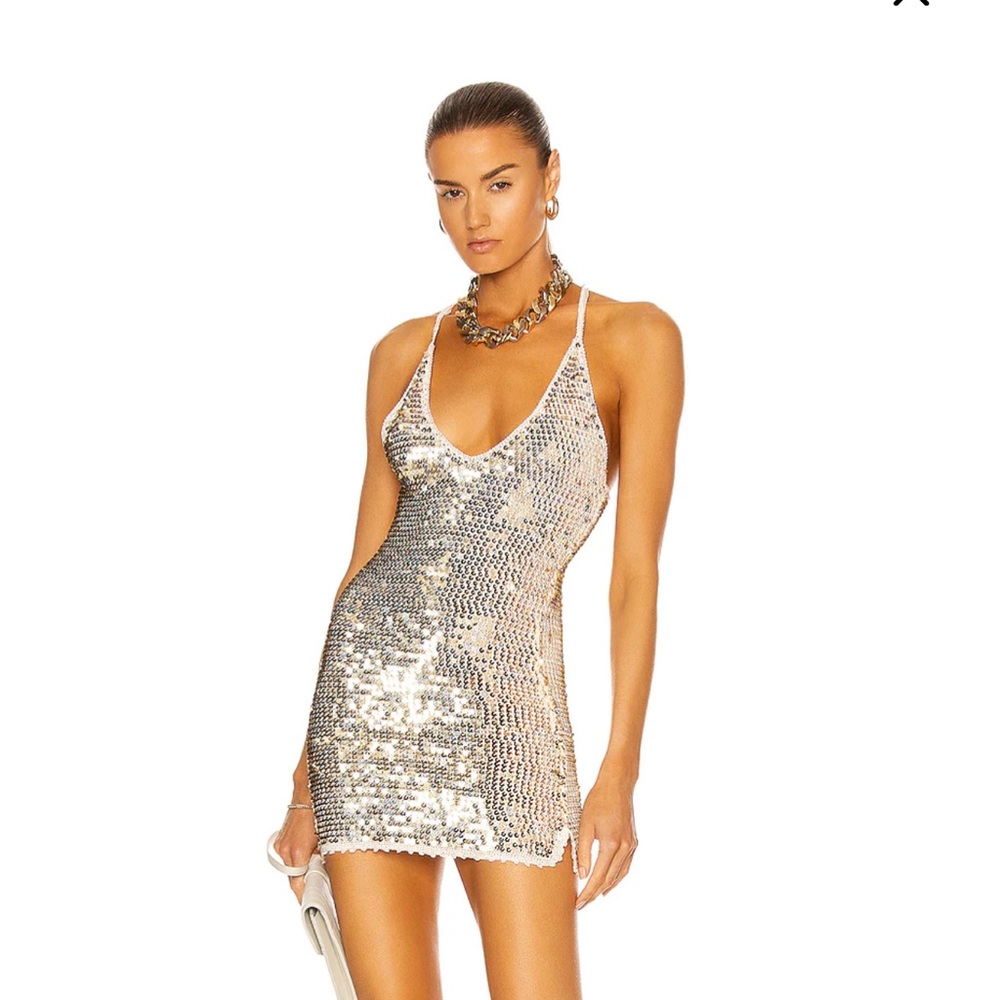Retrofete Elliana Sequin Crochet Dress